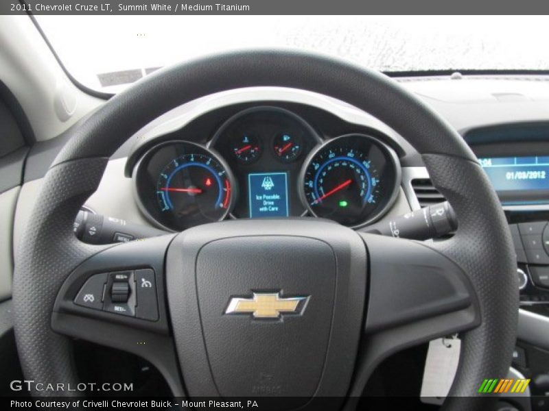Summit White / Medium Titanium 2011 Chevrolet Cruze LT