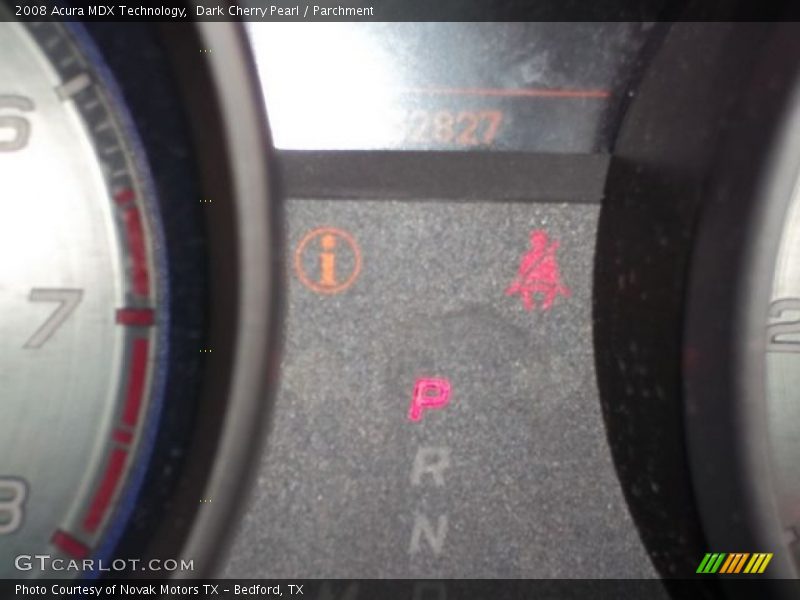 Dark Cherry Pearl / Parchment 2008 Acura MDX Technology