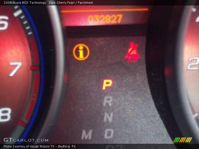 Dark Cherry Pearl / Parchment 2008 Acura MDX Technology