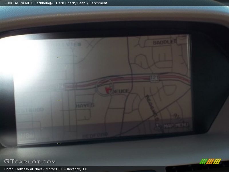 Dark Cherry Pearl / Parchment 2008 Acura MDX Technology