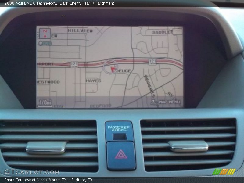 Dark Cherry Pearl / Parchment 2008 Acura MDX Technology