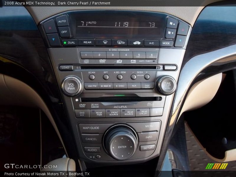 Dark Cherry Pearl / Parchment 2008 Acura MDX Technology