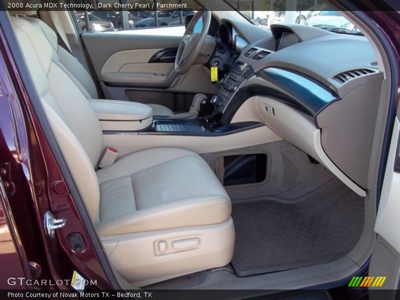 Dark Cherry Pearl / Parchment 2008 Acura MDX Technology