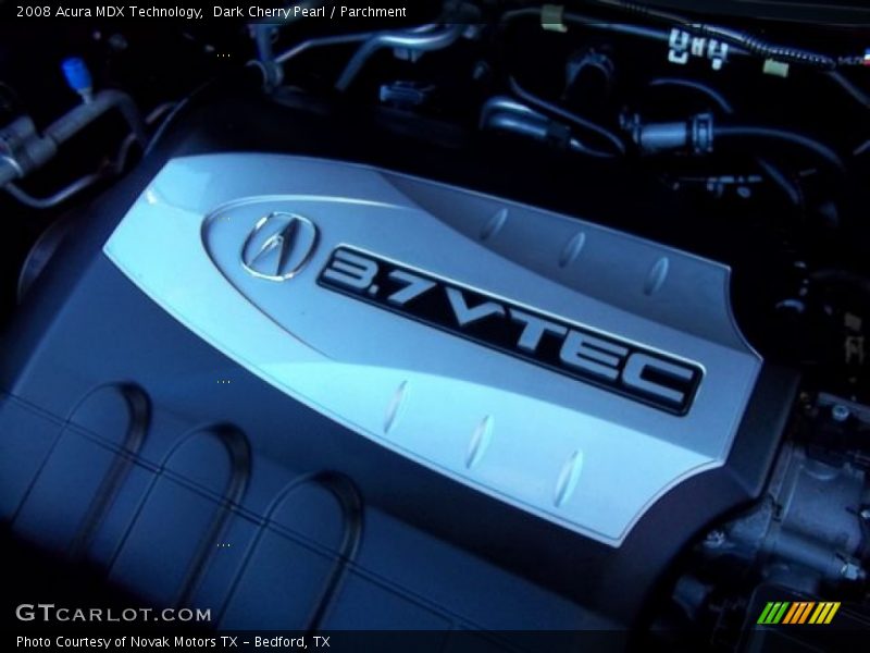 Dark Cherry Pearl / Parchment 2008 Acura MDX Technology