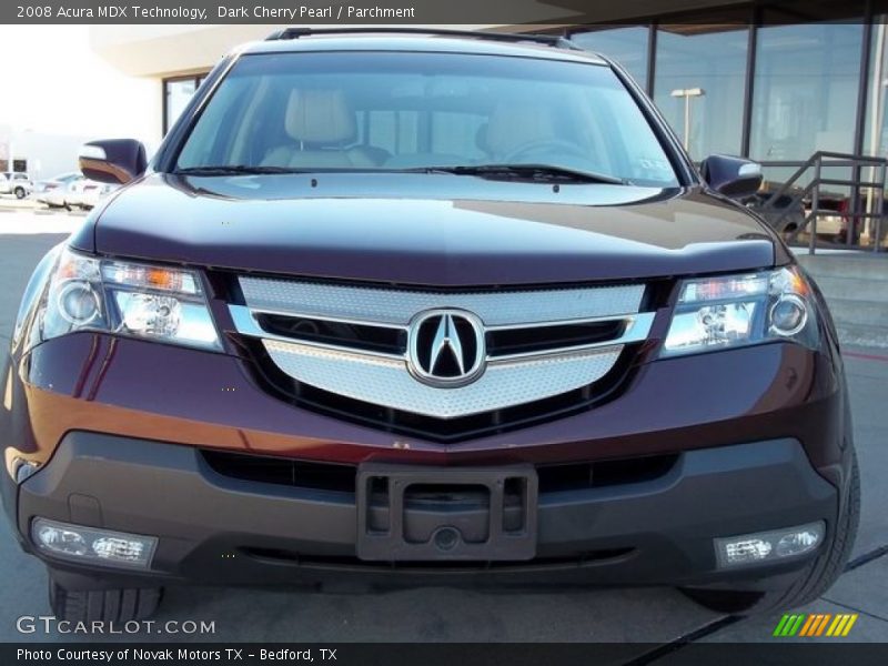 Dark Cherry Pearl / Parchment 2008 Acura MDX Technology