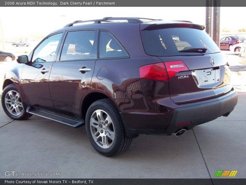 Dark Cherry Pearl / Parchment 2008 Acura MDX Technology