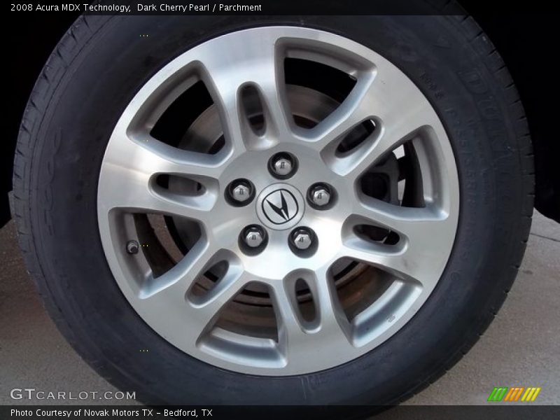 Dark Cherry Pearl / Parchment 2008 Acura MDX Technology