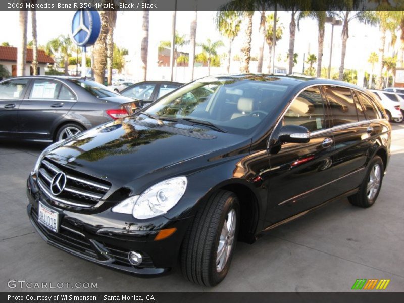 Black / Black 2009 Mercedes-Benz R 350 4Matic
