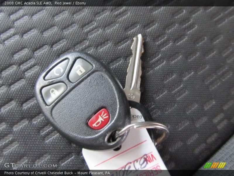 Red Jewel / Ebony 2008 GMC Acadia SLE AWD