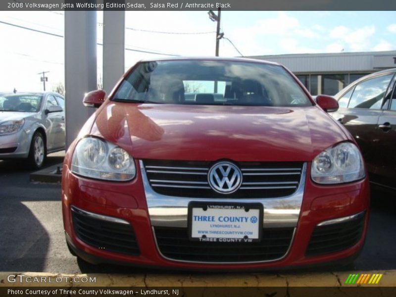 Salsa Red / Anthracite Black 2008 Volkswagen Jetta Wolfsburg Edition Sedan
