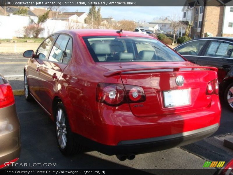 Salsa Red / Anthracite Black 2008 Volkswagen Jetta Wolfsburg Edition Sedan