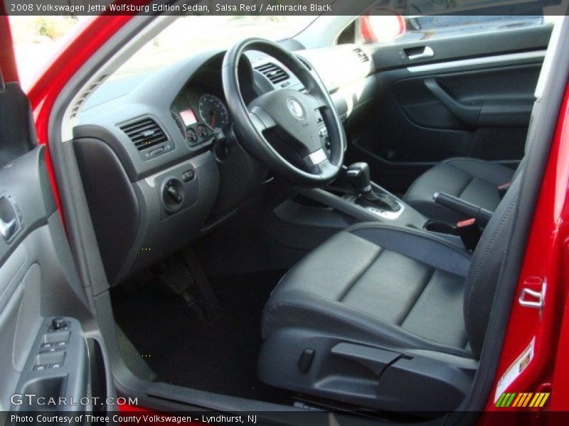 Salsa Red / Anthracite Black 2008 Volkswagen Jetta Wolfsburg Edition Sedan