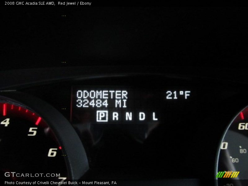 Red Jewel / Ebony 2008 GMC Acadia SLE AWD
