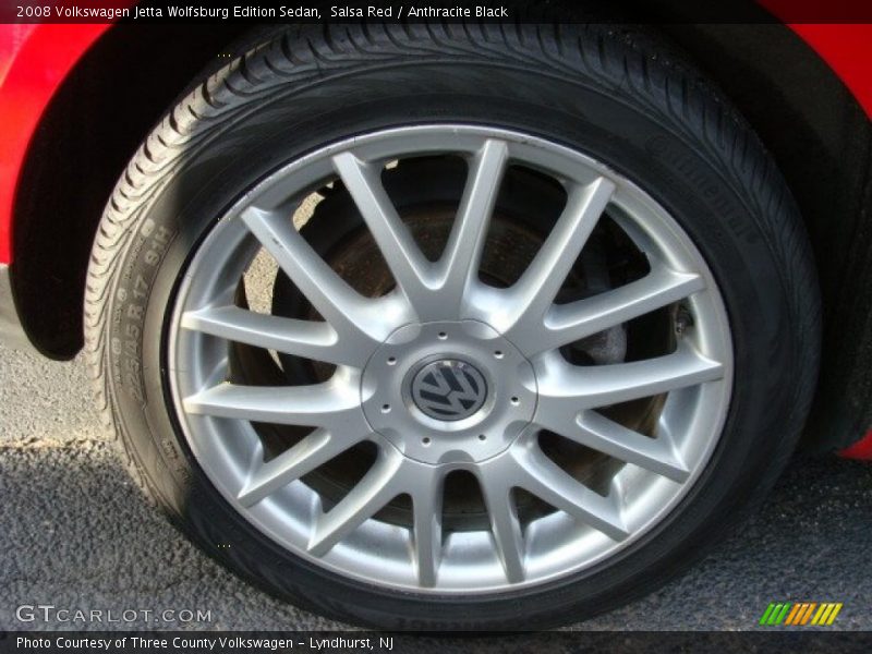 Salsa Red / Anthracite Black 2008 Volkswagen Jetta Wolfsburg Edition Sedan