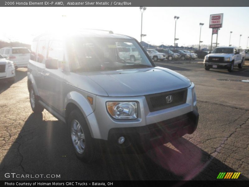 Alabaster Silver Metallic / Gray/Blue 2006 Honda Element EX-P AWD