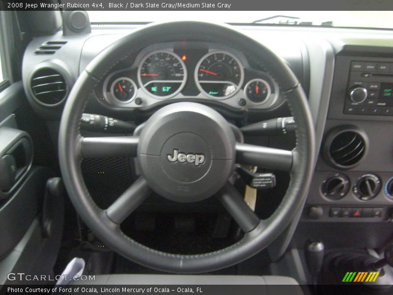 Black / Dark Slate Gray/Medium Slate Gray 2008 Jeep Wrangler Rubicon 4x4