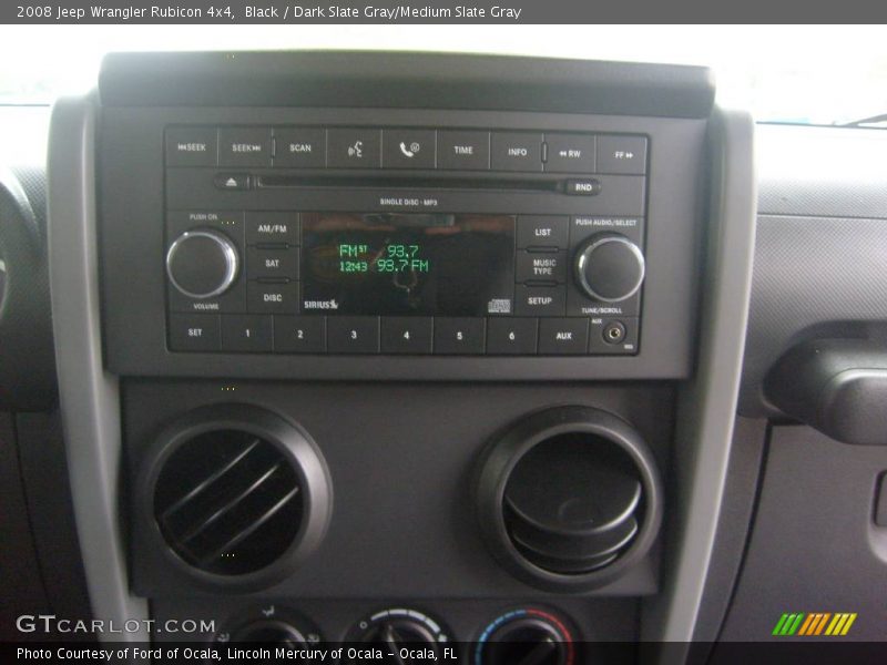 Black / Dark Slate Gray/Medium Slate Gray 2008 Jeep Wrangler Rubicon 4x4