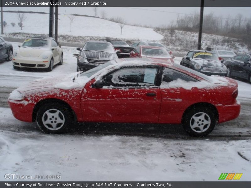 Victory Red / Graphite 2004 Chevrolet Cavalier Coupe