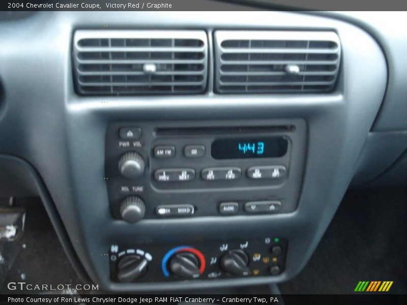 Victory Red / Graphite 2004 Chevrolet Cavalier Coupe