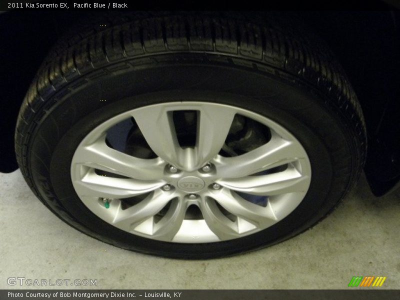 Pacific Blue / Black 2011 Kia Sorento EX