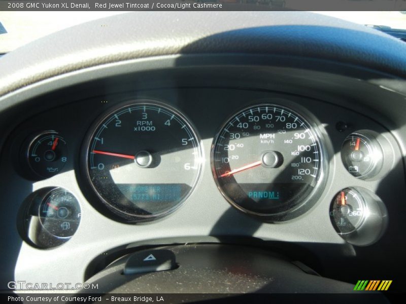 Red Jewel Tintcoat / Cocoa/Light Cashmere 2008 GMC Yukon XL Denali