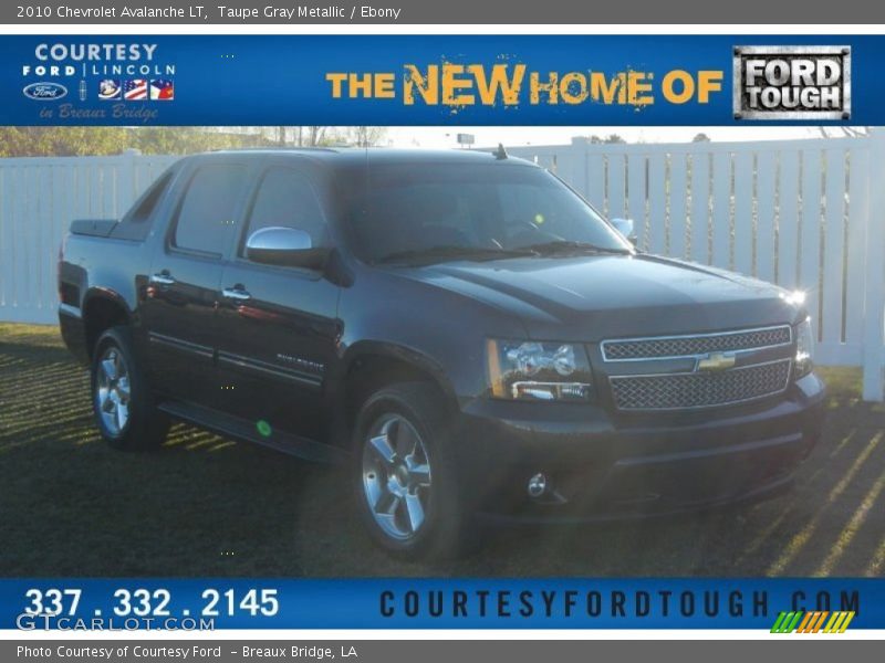 Taupe Gray Metallic / Ebony 2010 Chevrolet Avalanche LT