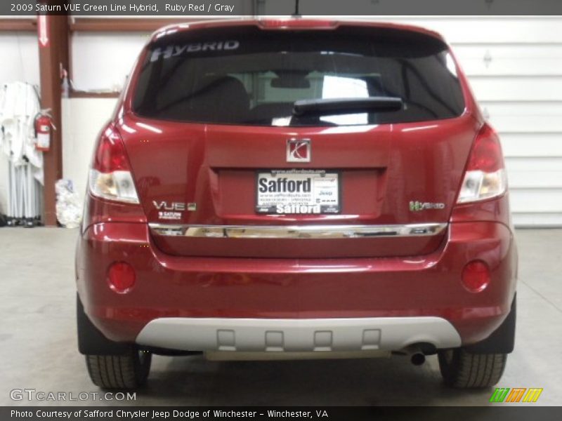 Ruby Red / Gray 2009 Saturn VUE Green Line Hybrid