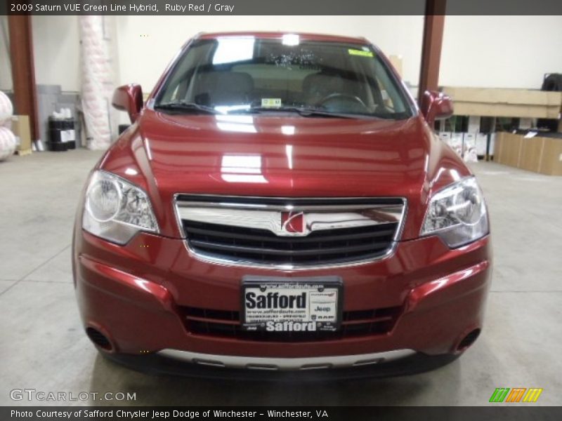 Ruby Red / Gray 2009 Saturn VUE Green Line Hybrid