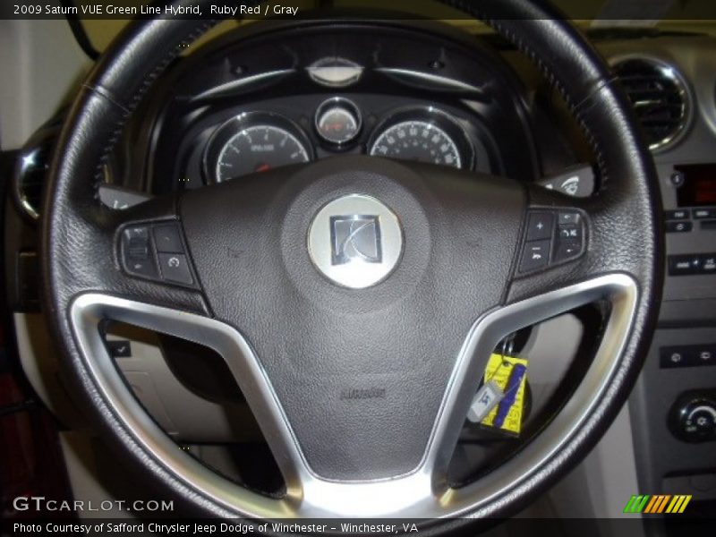 Ruby Red / Gray 2009 Saturn VUE Green Line Hybrid
