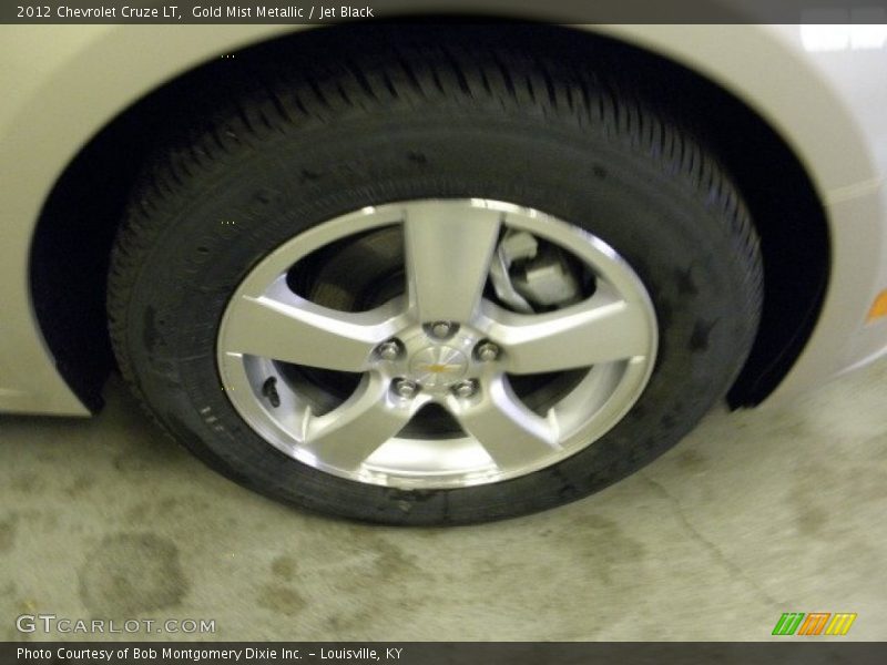 Gold Mist Metallic / Jet Black 2012 Chevrolet Cruze LT