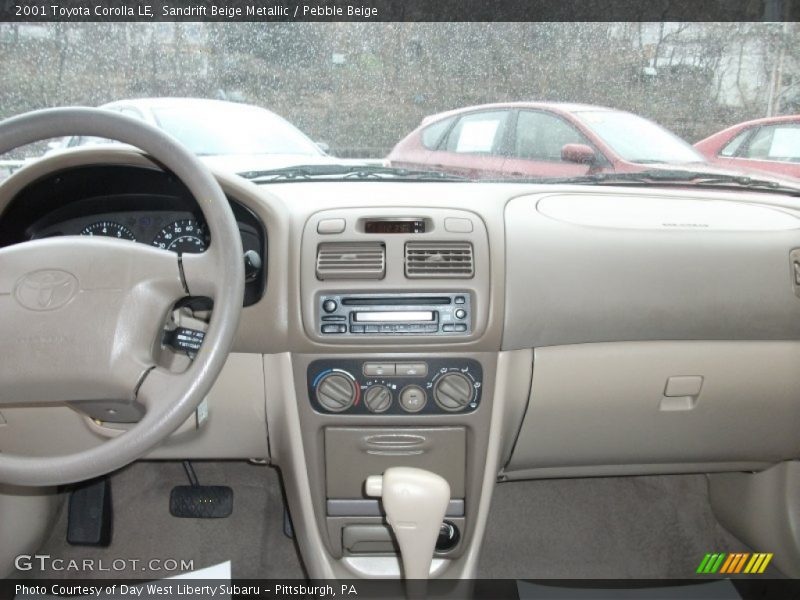 Sandrift Beige Metallic / Pebble Beige 2001 Toyota Corolla LE