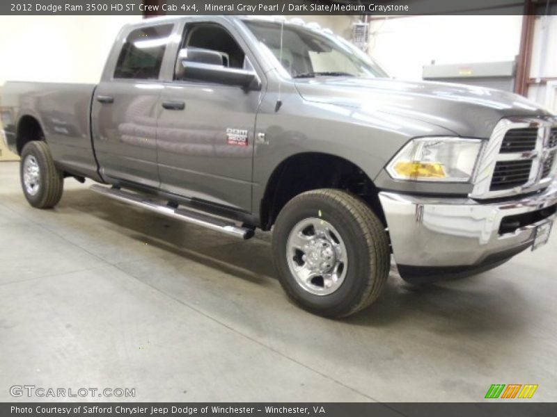 Mineral Gray Pearl / Dark Slate/Medium Graystone 2012 Dodge Ram 3500 HD ST Crew Cab 4x4