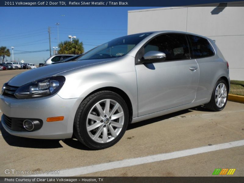 Reflex Silver Metallic / Titan Black 2011 Volkswagen Golf 2 Door TDI