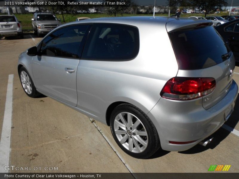 Reflex Silver Metallic / Titan Black 2011 Volkswagen Golf 2 Door TDI