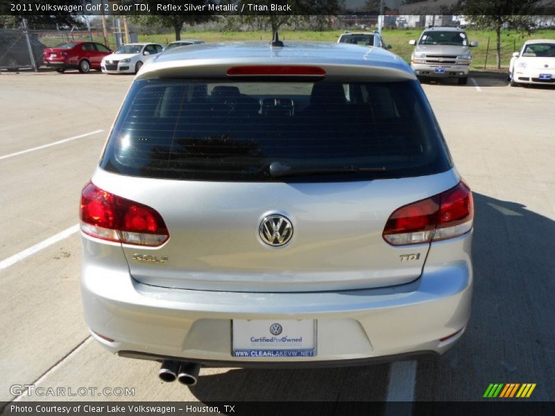Reflex Silver Metallic / Titan Black 2011 Volkswagen Golf 2 Door TDI