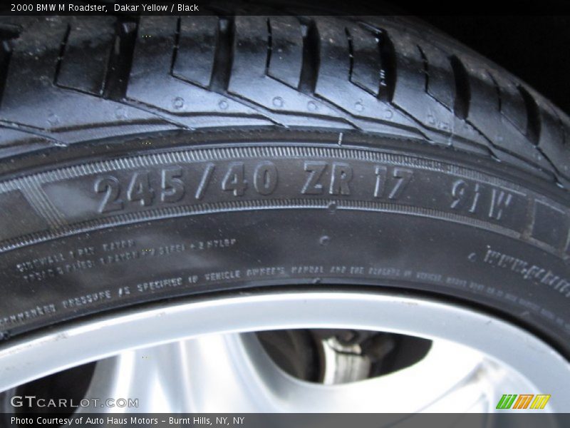 Dakar Yellow / Black 2000 BMW M Roadster