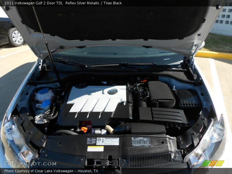 Reflex Silver Metallic / Titan Black 2011 Volkswagen Golf 2 Door TDI