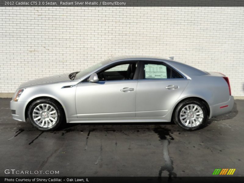  2012 CTS 3.0 Sedan Radiant Silver Metallic