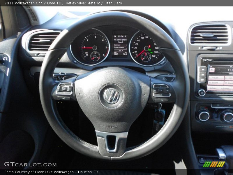 Reflex Silver Metallic / Titan Black 2011 Volkswagen Golf 2 Door TDI