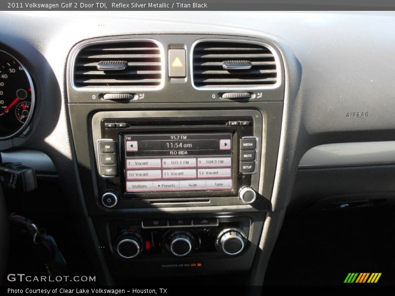 Reflex Silver Metallic / Titan Black 2011 Volkswagen Golf 2 Door TDI