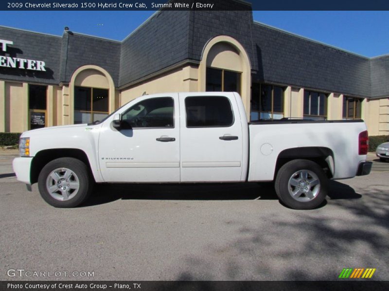 Summit White / Ebony 2009 Chevrolet Silverado 1500 Hybrid Crew Cab
