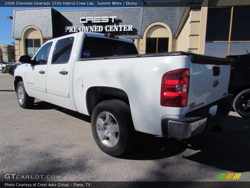 Summit White / Ebony 2009 Chevrolet Silverado 1500 Hybrid Crew Cab
