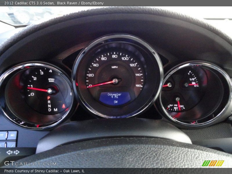 Black Raven / Ebony/Ebony 2012 Cadillac CTS 3.0 Sedan