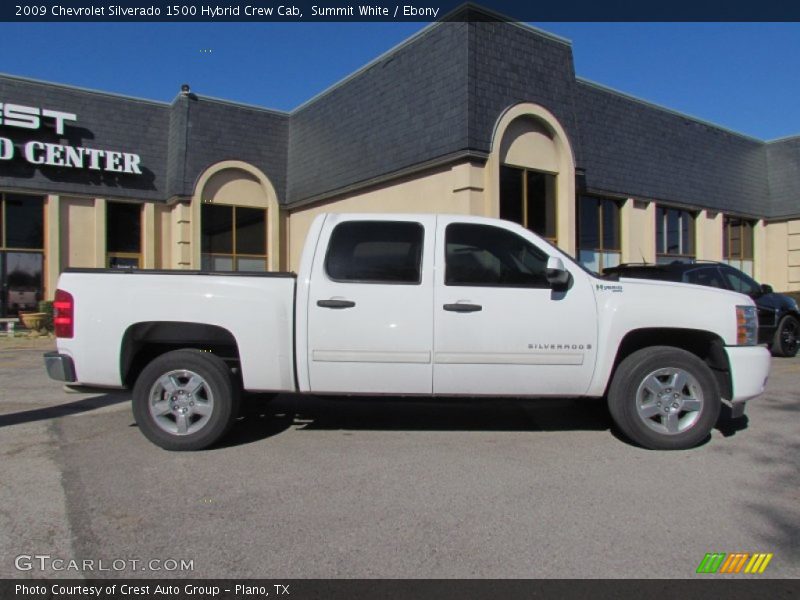 Summit White / Ebony 2009 Chevrolet Silverado 1500 Hybrid Crew Cab