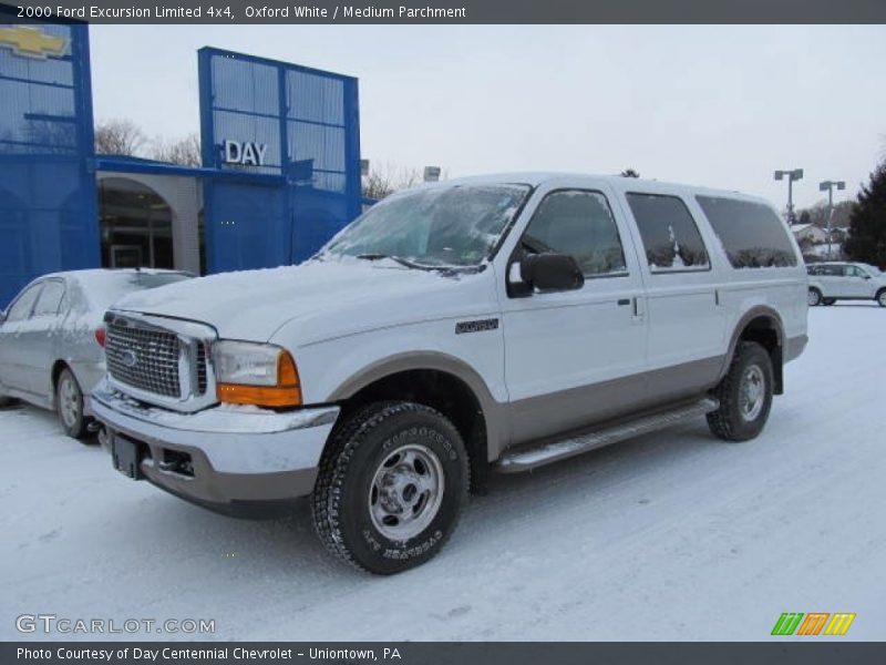 Oxford White / Medium Parchment 2000 Ford Excursion Limited 4x4