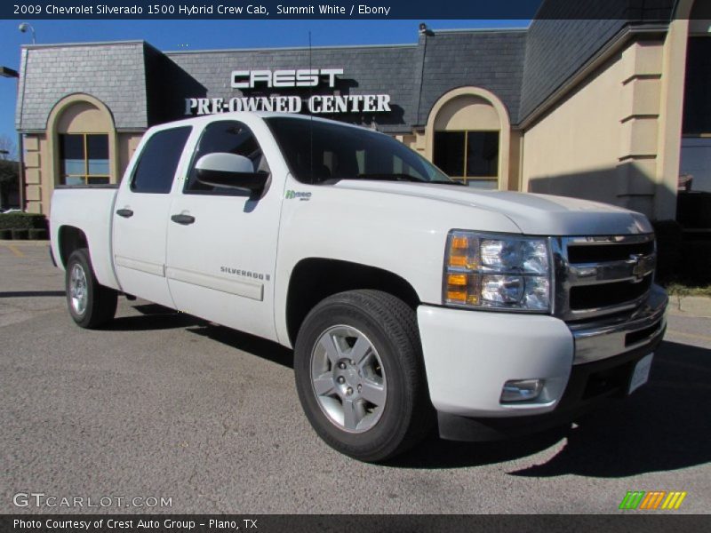 Summit White / Ebony 2009 Chevrolet Silverado 1500 Hybrid Crew Cab