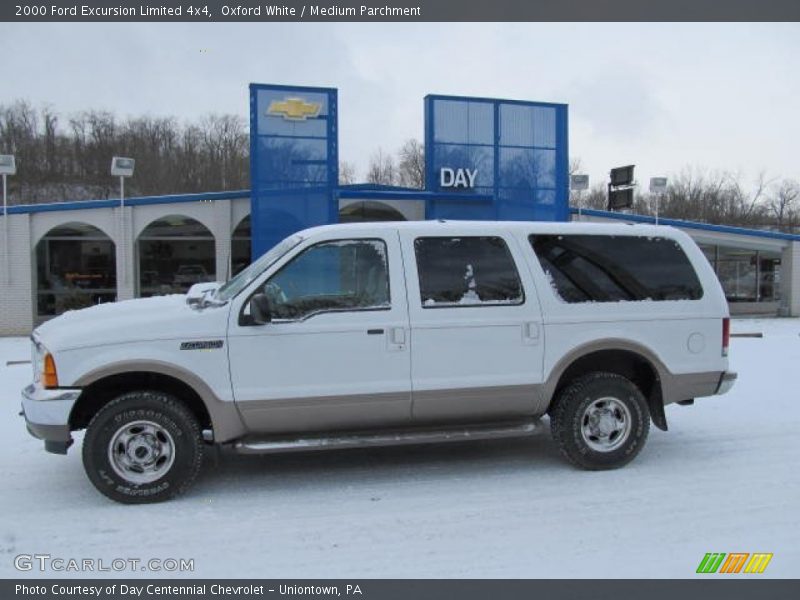 Oxford White / Medium Parchment 2000 Ford Excursion Limited 4x4