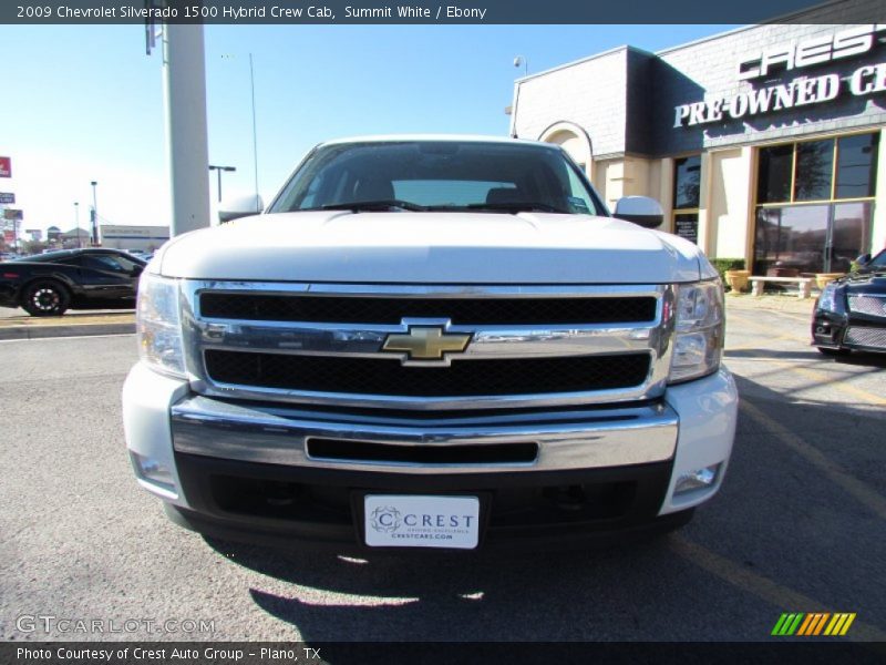 Summit White / Ebony 2009 Chevrolet Silverado 1500 Hybrid Crew Cab