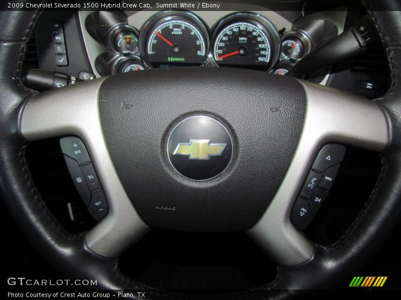 Summit White / Ebony 2009 Chevrolet Silverado 1500 Hybrid Crew Cab