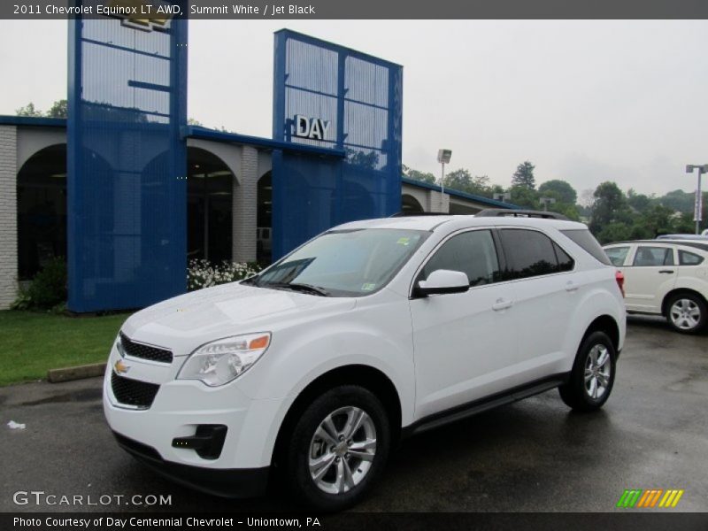 Summit White / Jet Black 2011 Chevrolet Equinox LT AWD